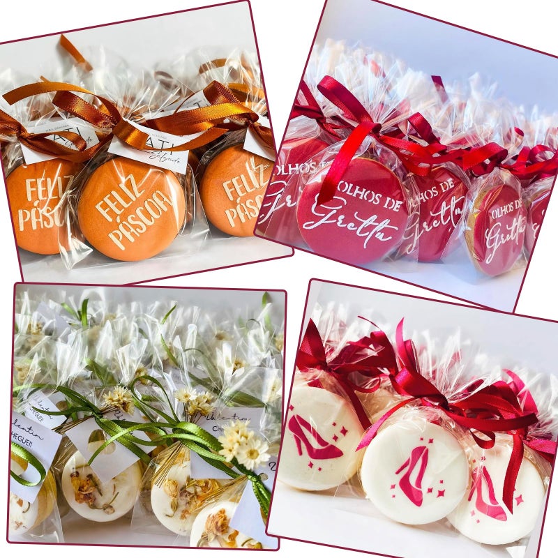 TEMLQPACK 100Pcs 4 x 6 Inch Clear Cellophane Bags for Cookies  Rice Krispie Treats  Macarons  Brownies  Soap  Chocolate Truffles  Candy - Ideal for Wedding & Birthday Party Favors - Image 4